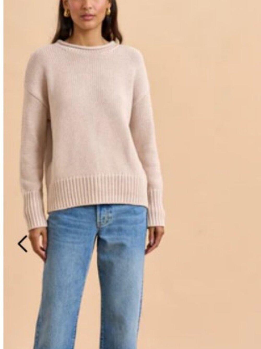 La Ligne Solid Marina Sweater Light Tan XS